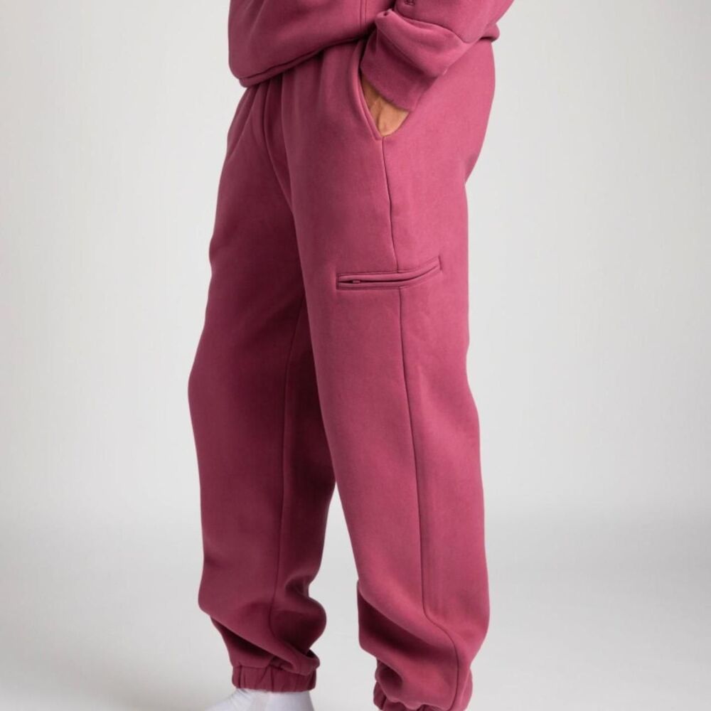 Comfrt Women's Burgundy and Pink Joggers-tracksuits